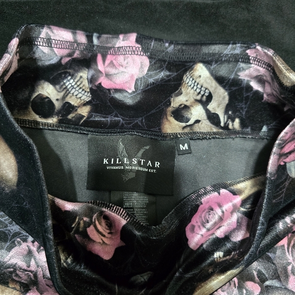 NWOT Killstar Haunted Garden Hematite Leggings, Medium - Picture 5 of 9